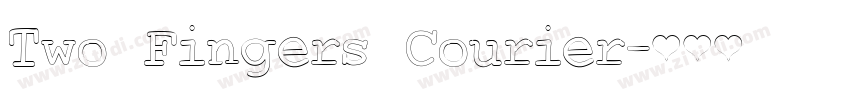 Two Fingers Courier字体转换